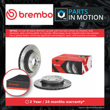 2x Brake Discs Pair Vented fits NISSAN 350Z Z33 3.5 Rear 02 to 09 322mm Set New