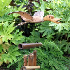 Coconut Bamboo Windchimes Duck