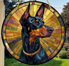 DOBERMANN Dog Suncatcher