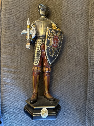 Large knight figure - cast, in