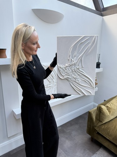 Plaster wall art - wall,