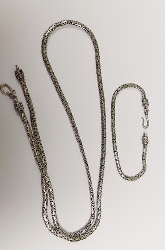 925 sterling silver byzantine - silver,