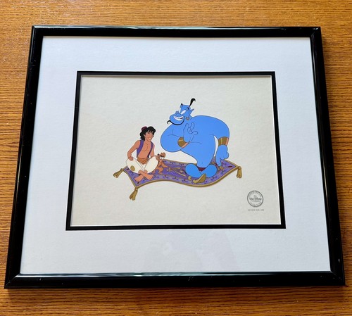 Disney aladdin serigraph cel - disney,
