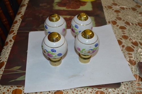 Vintage porcelain brass - porcelain, &
