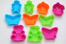 Silicone - Cake - Jelly Moulds - 4 Different Shapes