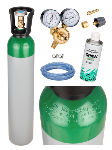 Argon gas bottle - argon, cylinder