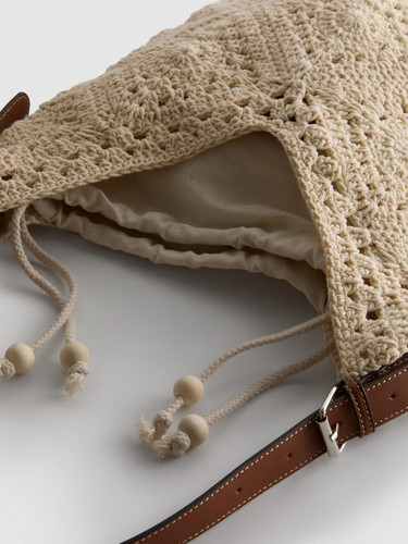 Crochet shopper bag - crochet, with