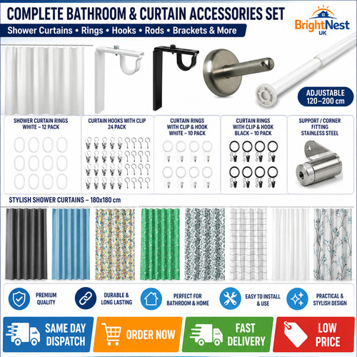 New ikea shower - ikea, rings