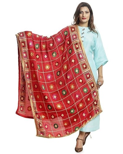 Indian phulkari dupatta - indian,