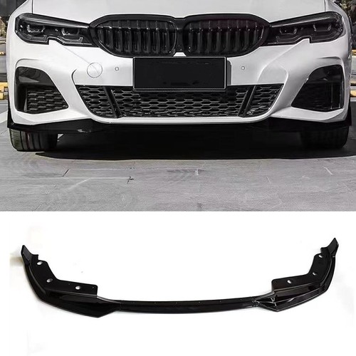 Black front bumper spoiler for - black,