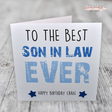 Personalised Best Son In Law