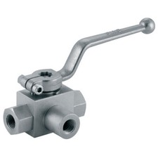 3 WAY HYDRAULIC BALL VALVE T