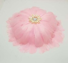 Handcrafted Pink Feather &
