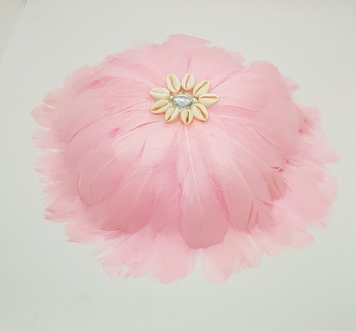 Handcrafted pink feather - handcrafted,