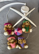 Vintage Mothercare Musical Teddy Bear Mobile 
