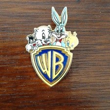 Warner Bros Looney Tunes 1990s Shield Logo Badge