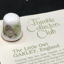 THE THIMBLE COLLECTORS CLUB THE LITTLE OWL OAKLEY WITH CERTIFICATE