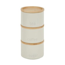 Stackable Tea Coffee Sugar