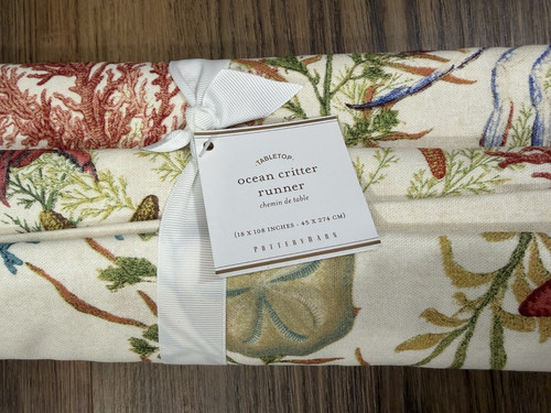 Pottery barn linen ocean - pottery,