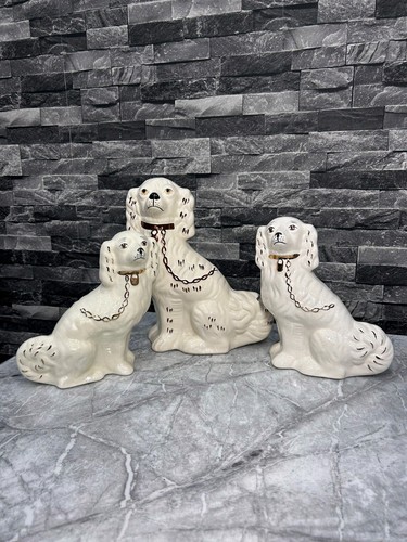 Antique staffordshire dogs - staffordshire,