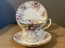 Royal Albert Cottage Garden Cup Saucer & Plate Trio 1970 English Bone China 1st