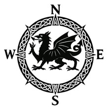 Welsh Celtic Dragon Compass