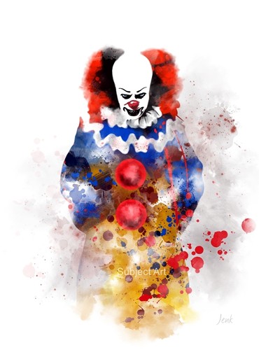 Art print pennywise - art,