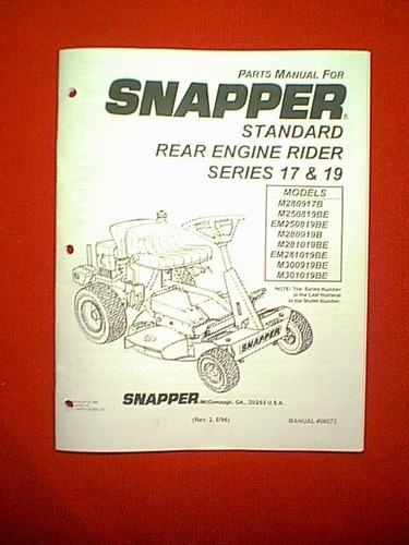 Snapper rear engine riding - rear,
