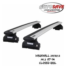 Thule WingBar Evo Silver Roof Bars fit Vauxhall Zafira B Mk.2 07-14 Closed Rail