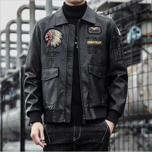 Mens faux leather thicken - mens,