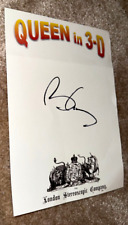 BRIAN MAY HAND SIGNED QUEEN IN
