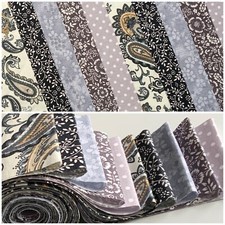 10 100% cotton fabric strips