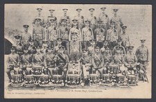 Printed Postcard Drummers Royal Sussex Regiment Candia Crete Greece British Army
