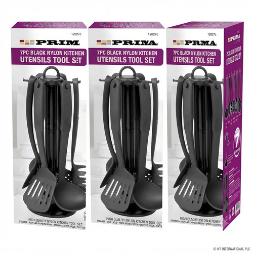 7pc nylon kitchen utensil set - 7pc,