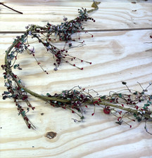 Christmas Artificial berry and leaf garland with bells
