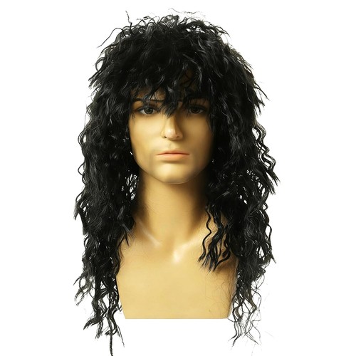 70s 80s disco wig black - 80s,