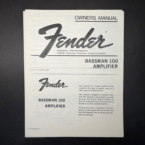 Vintage fender bassman 100 - fender,