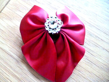 10 Red Satin Ribbon pre-tied