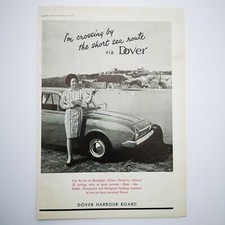 Dover Harbour Board Original Motor Advert Vintage 1965  Man Cave Ford Corsair 