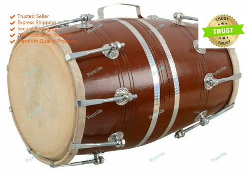 Wooden dholak folk indian - folk,