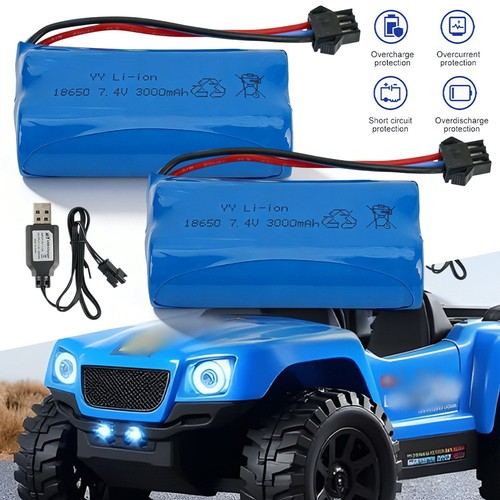 2pcs rechargeable 3000mah - 2pcs,