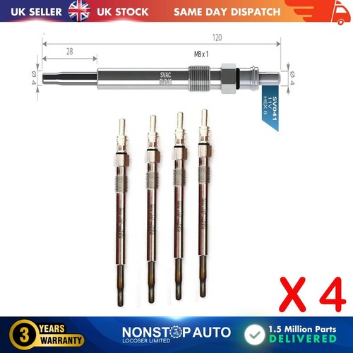 Glow plugs for fiat - for, punto