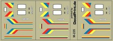 Decals 1 set  Iveco TurboStar yellow/red/blue No.  M-235 - 1:87 /DL122