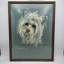 Pollyanna Pickering Yorkshire Terrier Dog Print Framed Picture + COA Vintage VGC