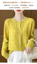 100% Cashmere Crew Neck Long