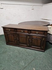 TITCHMARSH & GOODWIN SOLID OAK LARGE SIDEBOARD/DRESSER BASE/PLASMA TV STAND