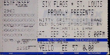Nitty Gritty Band Old Glory Concert at Six Flags St Louis Ticket Stub 9/26/1998