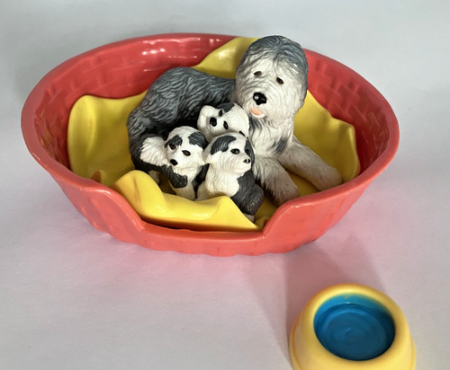 Vintage puppy pocket - vintage, pocket'