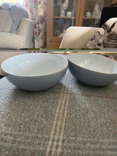 Denby cool blue cereal bowls - blue,