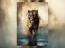 Majestic Tiger Watercolor